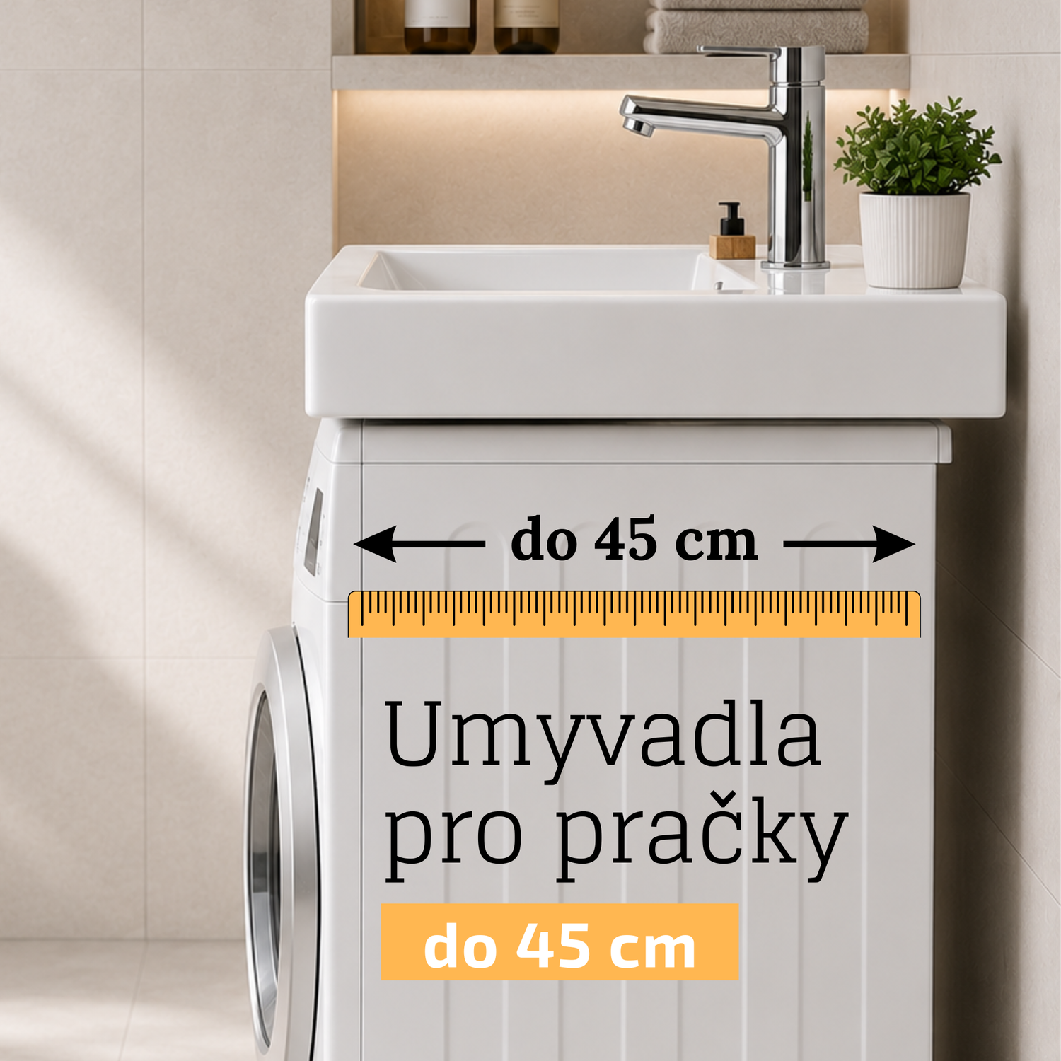 Umyvadla pro pračky do 45 cm